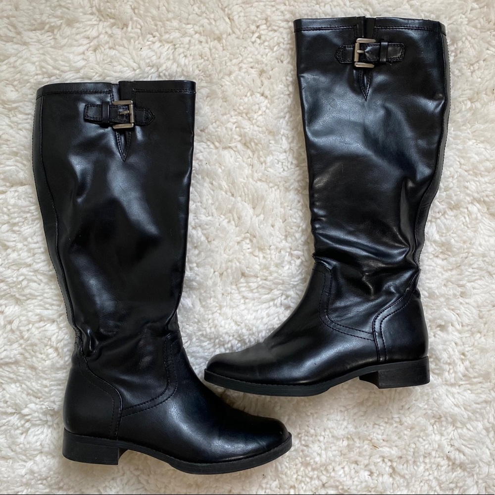 American Living Black Leather Boots